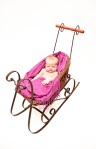 Baby in sleigh